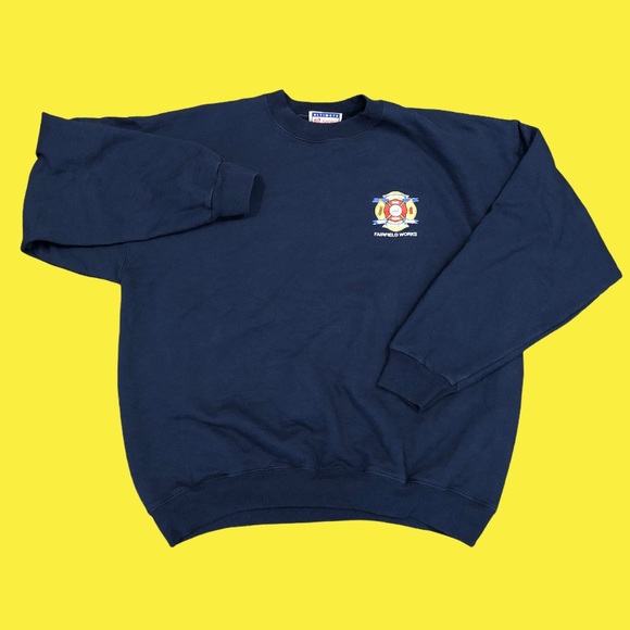 ❌Sold❌ Vintage 90s Fire and Rescue Sweatshirt - Picture 3 of 5
